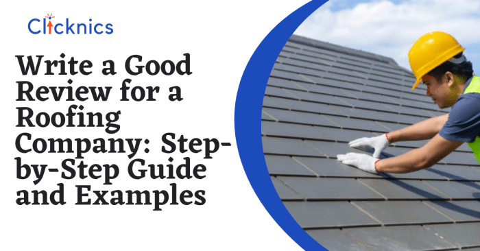 How to Write a Good Review for a Roofing Company: Complete Guide